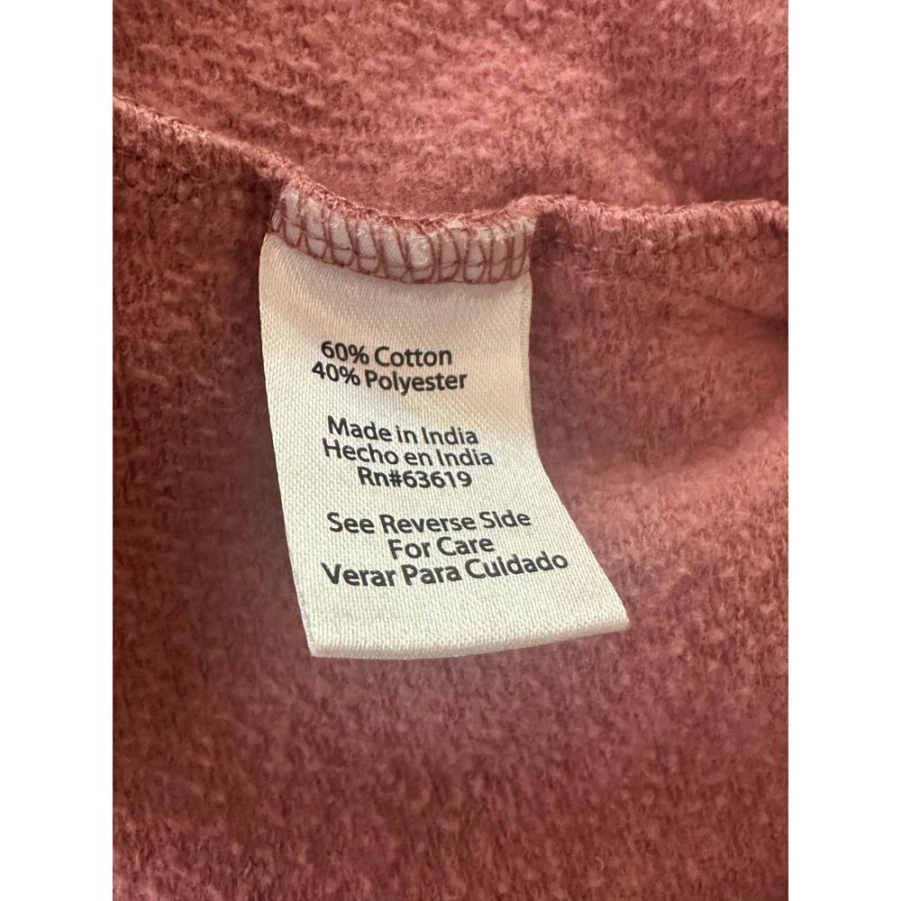 One Step Up Women's Athletic Athleisure Cropped Mauve Colored Sweatshirt Size L - Picture 4 of 5